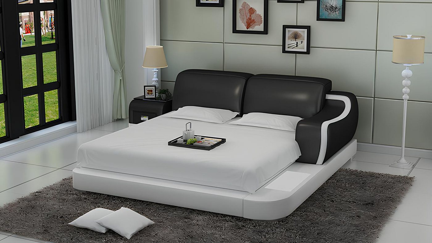 Xlmoebel Bett Luxuriöses Doppelbett mit Designer-Polsterung und Ehebett-Funktion (Bett LB8803), Hergestellt in Europa von Xlmoebel