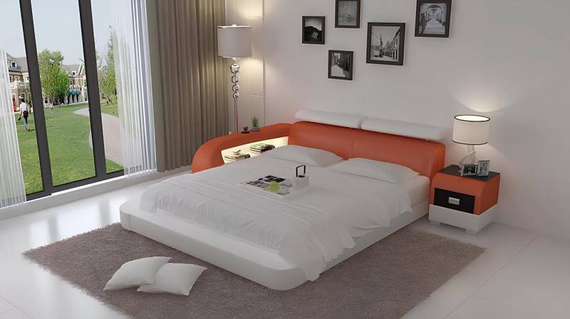 Xlmoebel Bett Luxuriöses Doppelbett mit USB-Anschluss Polsterbett Ehebett Betten (Bett), Hergestellt in Europa von Xlmoebel