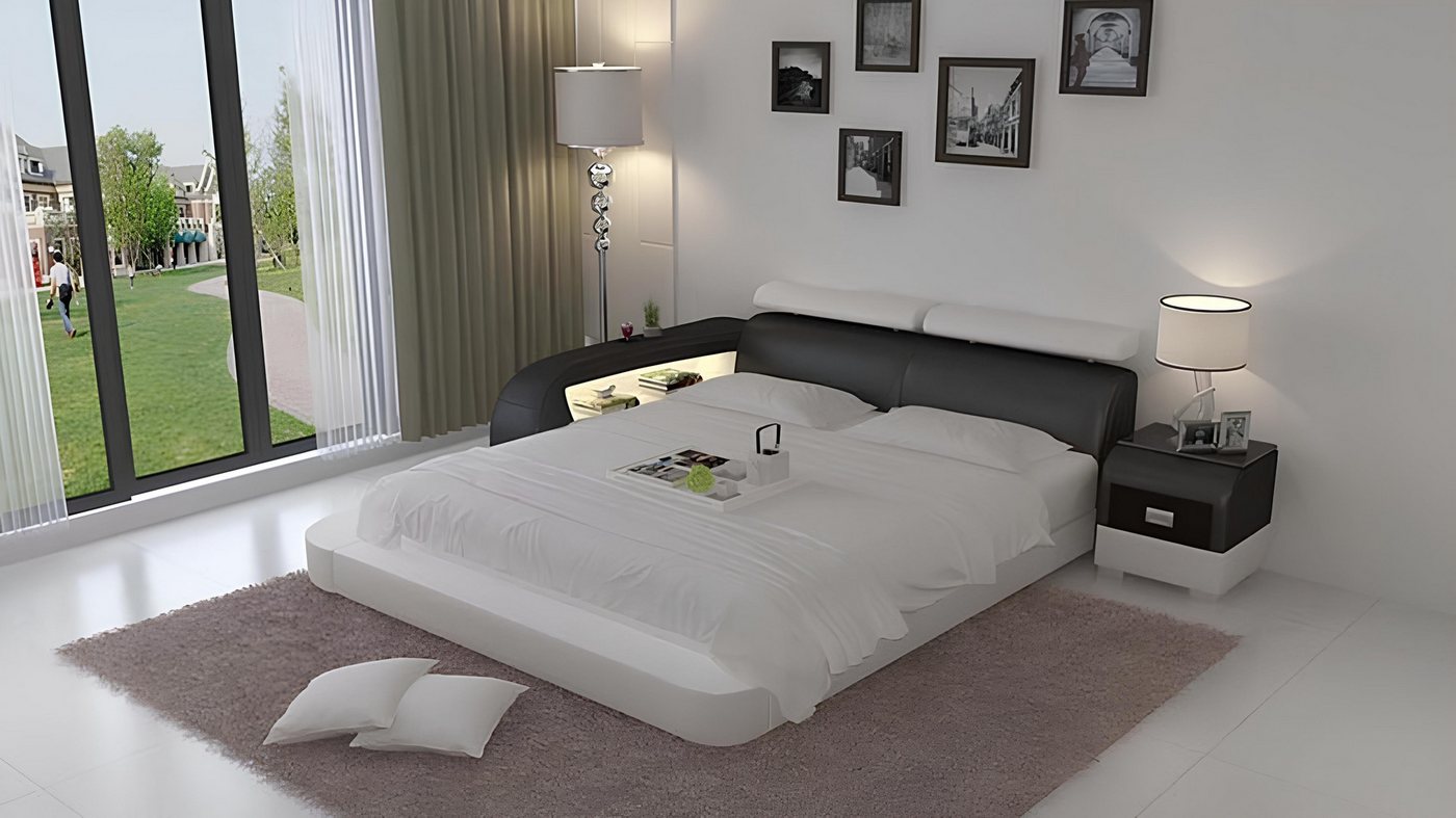Xlmoebel Bett Luxuriöses Doppelbett mit USB-Anschluss Polsterbett Ehebett Betten (Bett), Hergestellt in Europa von Xlmoebel