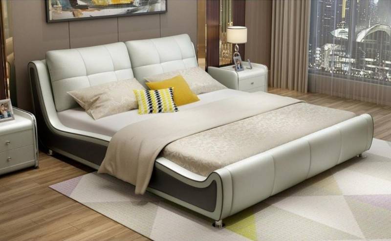 Xlmoebel Polsterbett Luxuriöses Doppelbett mit edlem Polsterdesign für das Schlafzimmer (Bett), Hergestellt in Europa von Xlmoebel