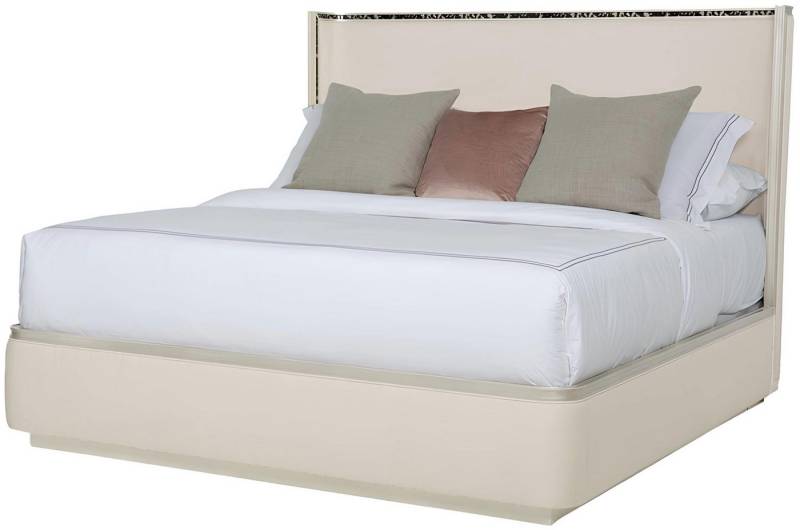 Xlmoebel Boxspringbett Luxuriöses Hotel-Textilbett 180x200 cm mit gepolstertem Sitz, (1-St., Bett), Hergestellt in Europa von Xlmoebel