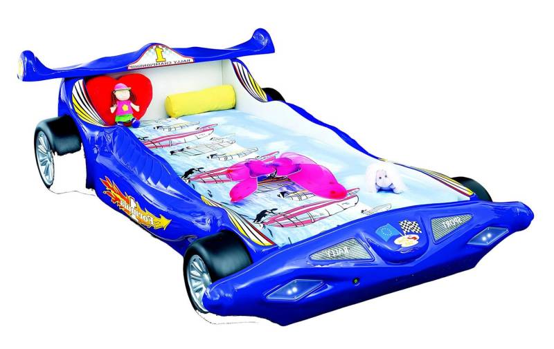 Xlmoebel Bett Luxuriöses Möbelstück "Formel 1" Kinderbett mit blauer Rennwagen-Optik (Kinderbett F1), Hergestellt in Europa von Xlmoebel