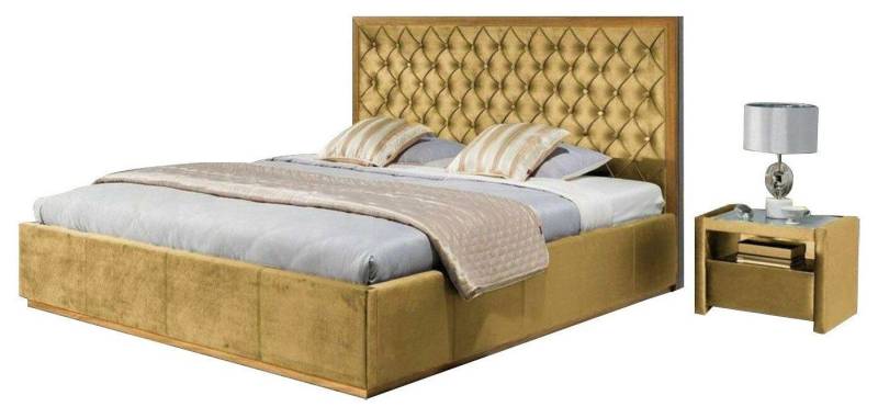 Xlmoebel Polsterbett Luxus Bett Textil Modern Design Möbel Schlafzimmer Bettgestell (Bett), Hergestellt in Europa von Xlmoebel