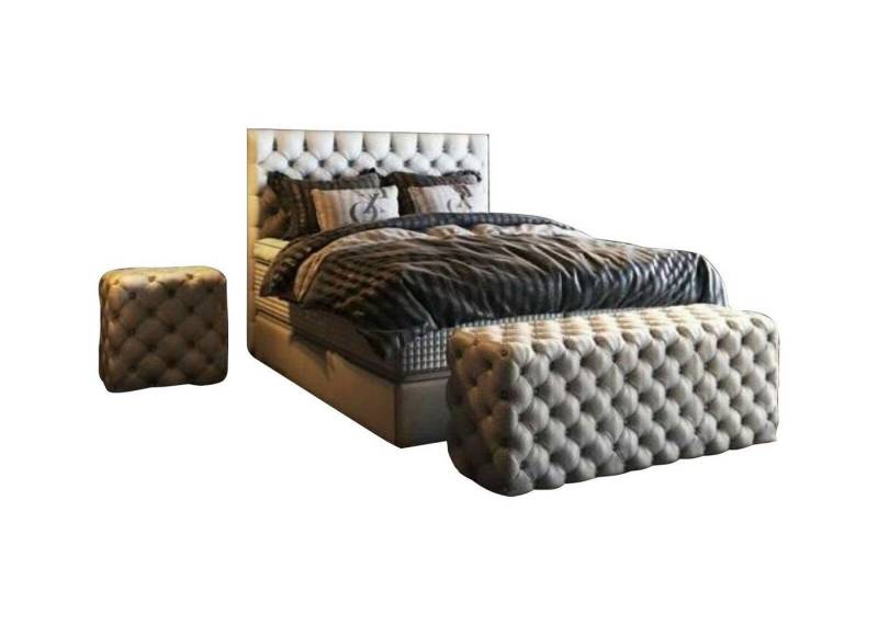 Xlmoebel Bett Luxus Boxspringbett Komplett Samt Matratze Design Möbel (Bett), Hergestellt in Europa von Xlmoebel