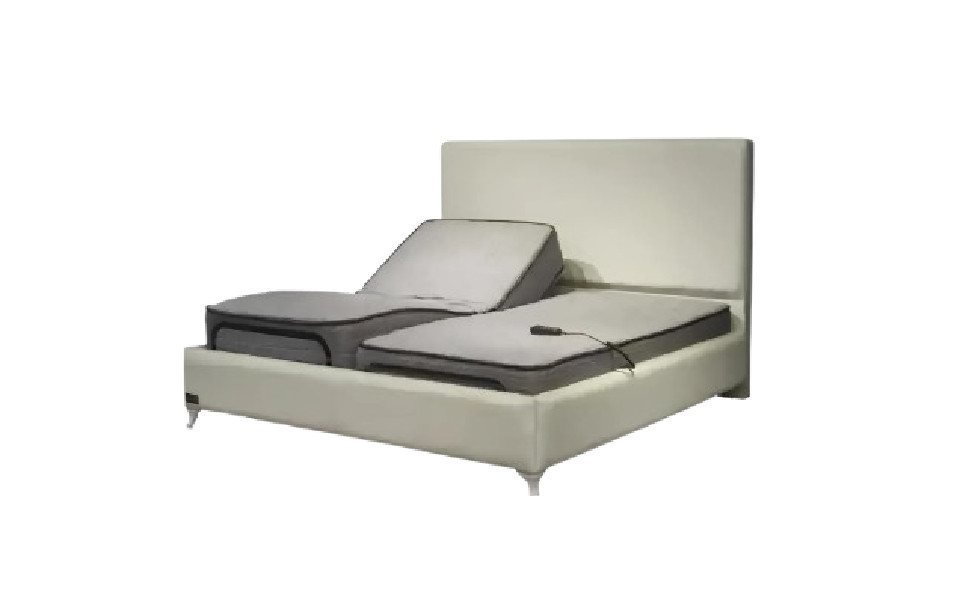 Xlmoebel Bett Modernes Doppelbett aus Holz mit Polsterung für luxuriöses Matratze (2-tlg., Bett + Matratze), Hergestellt in Europa von Xlmoebel