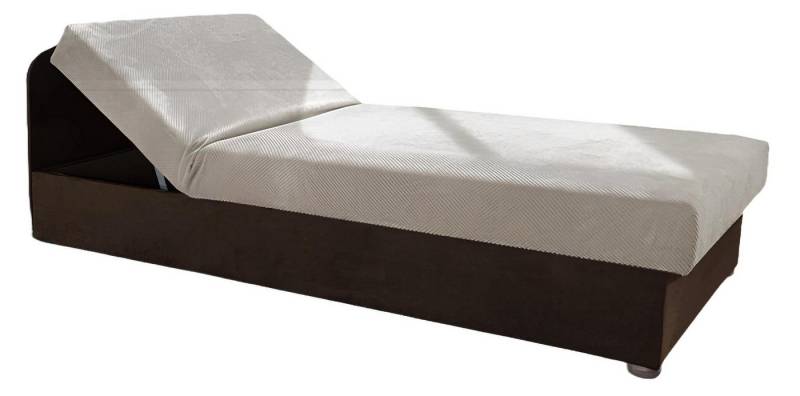 Xlmoebel Bett Möbel Schlafzimmer Boxspringbett aus Holz und Leder in 80x200cm mit (Bett), Hergestellt in Europa von Xlmoebel