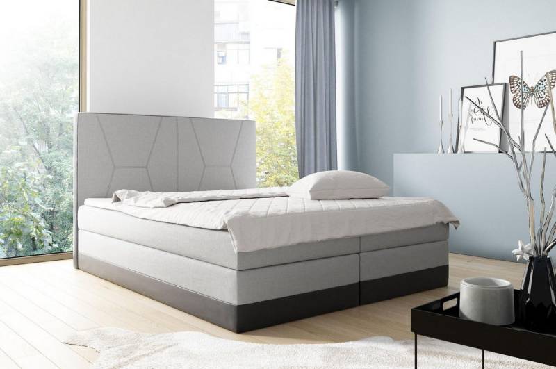 Xlmoebel Boxspringbett Neues Design-Boxspringbett für zwei Personen im modernen Stil (Bett), Hergestellt in Europa von Xlmoebel