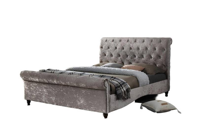 Xlmoebel Bett Neues Doppelbett für Luxus-Schlafzimmer mit Chesterfield-Design und (Chesterfield Bett 4062292302428), Hergestellt in Europa von Xlmoebel