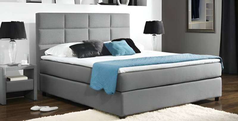 Xlmoebel Bett Neues Doppelbett mit Federkernmatratze und Polsterung (BETT DESIGNER POLSTERBETT EHEBETT DOPPELTBETT NR 101), Hergestellt in Europa von Xlmoebel