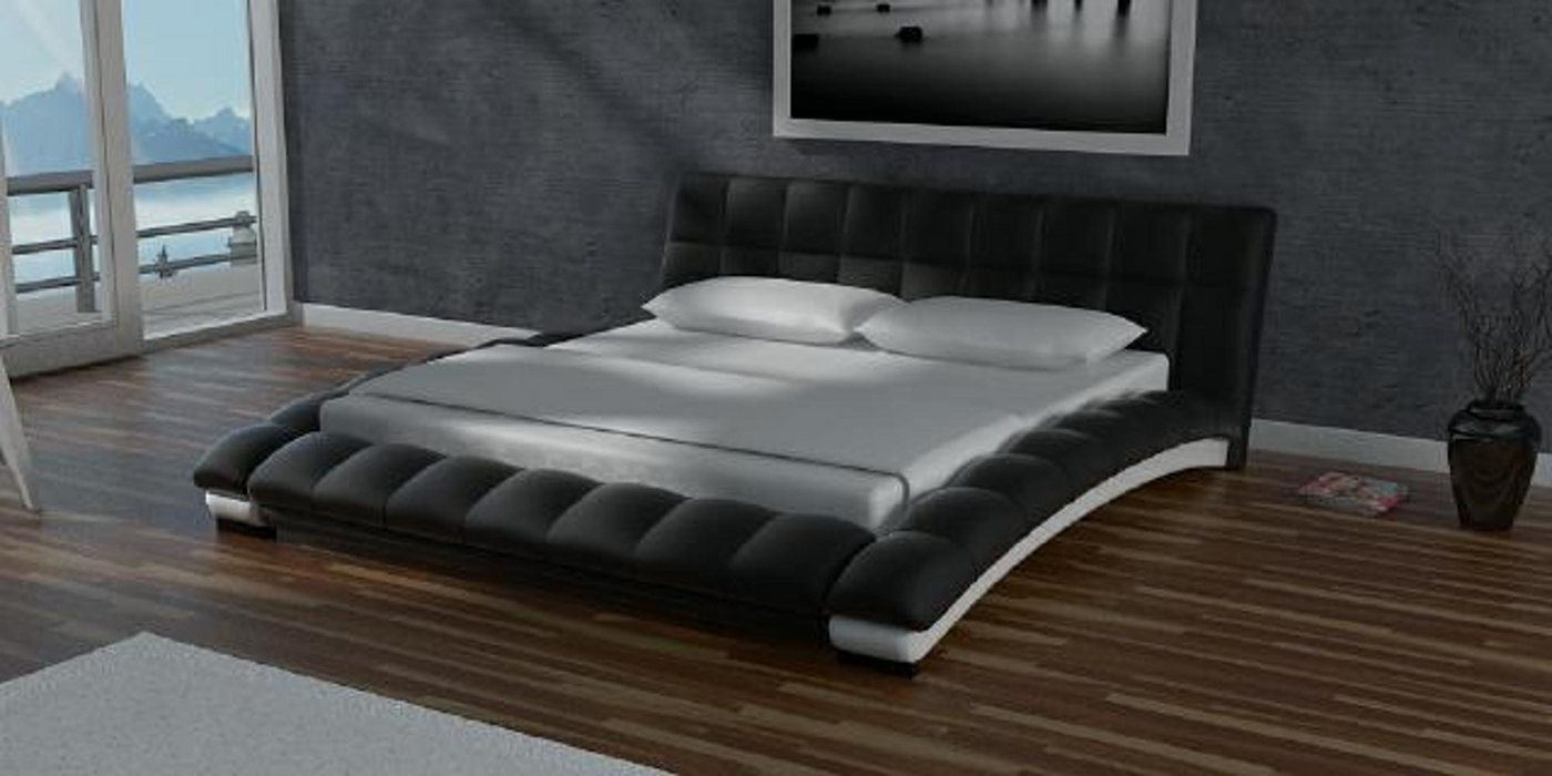 Xlmoebel Polsterbett Neues Komplett-Lederbett mit Matratze in modernem Design (Wasserbett Bett Betten - SANTANA (Mirage), Hergestellt in Europa von Xlmoebel