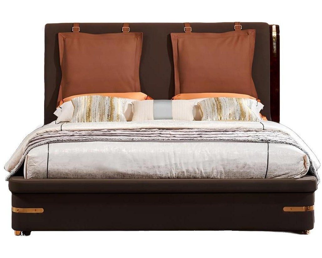Xlmoebel Bett Neues luxuriöses Doppelbett aus Metall mit gepolstertem Design für das (Bett), Hergestellt in Europa von Xlmoebel
