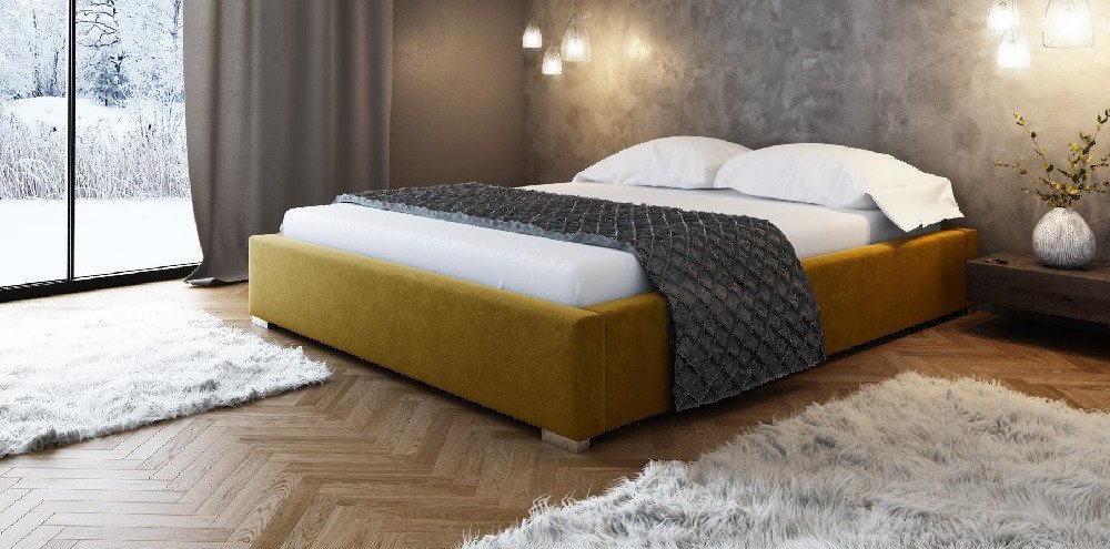 Xlmoebel Polsterbett Schlafzimmermöbel Set mit Lederpolster Doppelbettgestell (Bett), Hergestellt in Europa von Xlmoebel