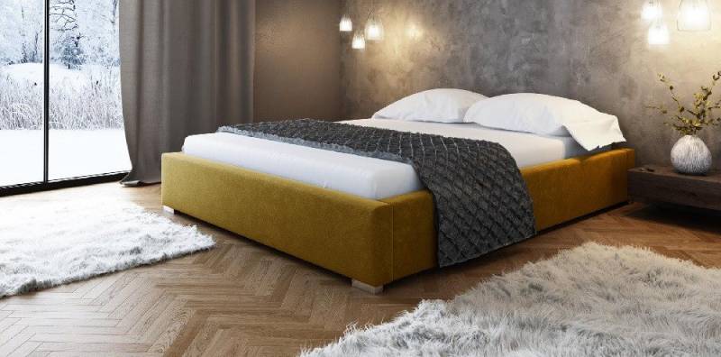 Xlmoebel Polsterbett Schlafzimmermöbel Set mit Lederpolster Doppelbettgestell (Bett), Hergestellt in Europa von Xlmoebel