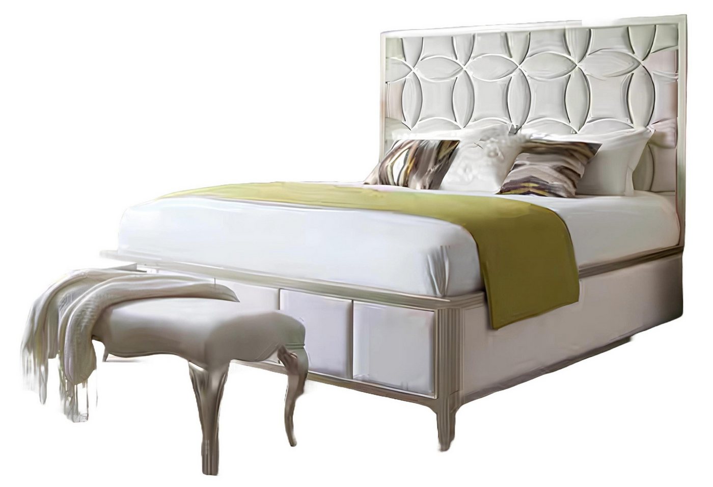 Xlmoebel Bett Traditionelles Doppelbett aus Holz im Landhausstil aus echtem Holz für (Bett), Hergestellt in Europa von Xlmoebel