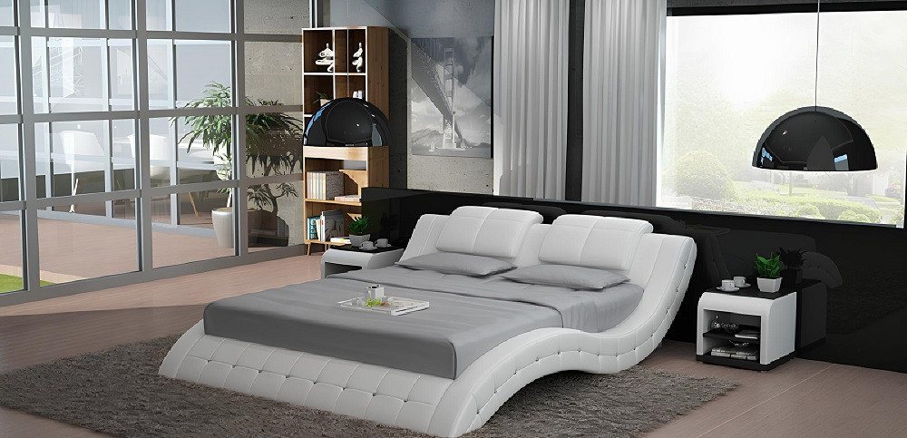 Xlmoebel Bett Wasserbett Hotel Doppelbett Komplett-Set aus Leder-Polsterbett (Wasserbett LB8824), Hergestellt in Europa von Xlmoebel