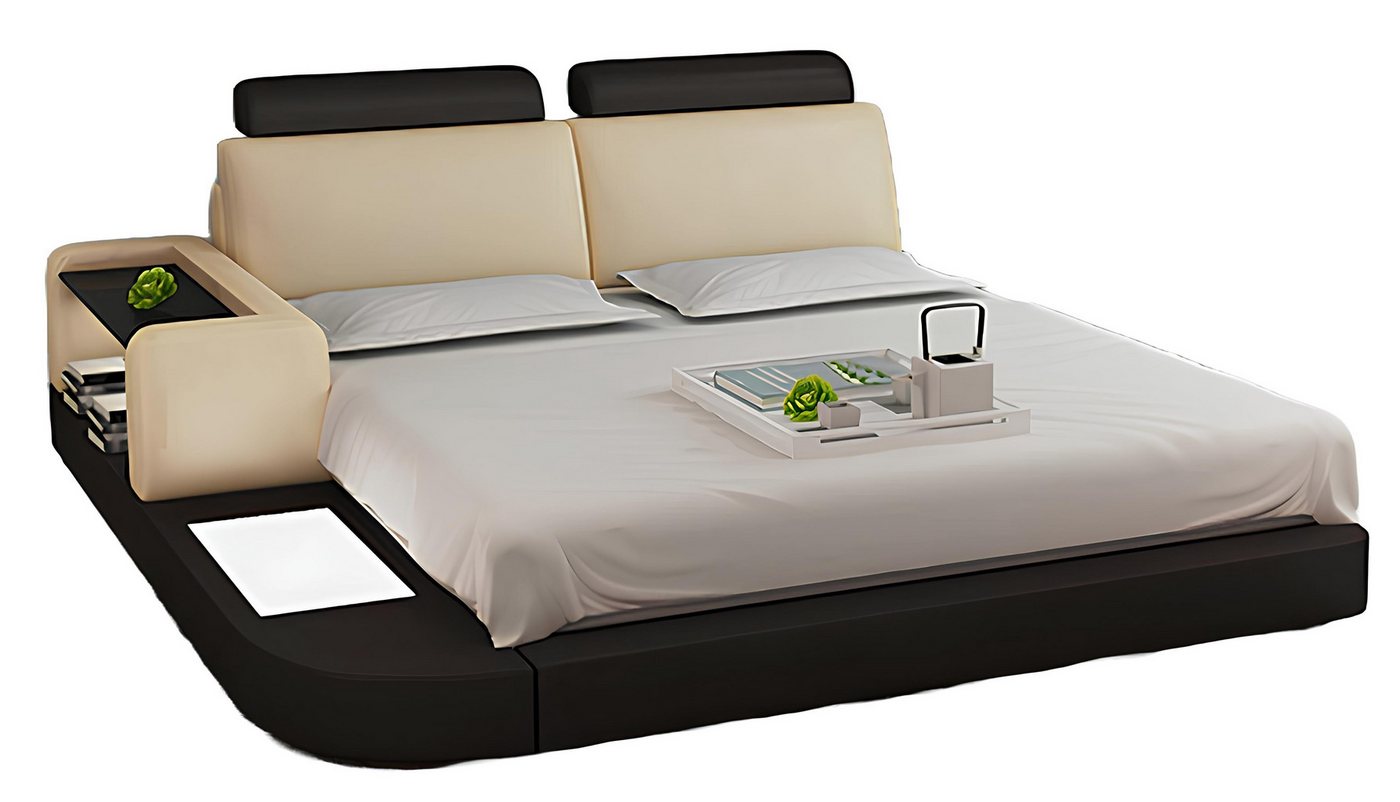 Xlmoebel, Wasserbett Wasserbett Hotel Doppelbett Set mit Lederpolsterung Bett von Xlmoebel