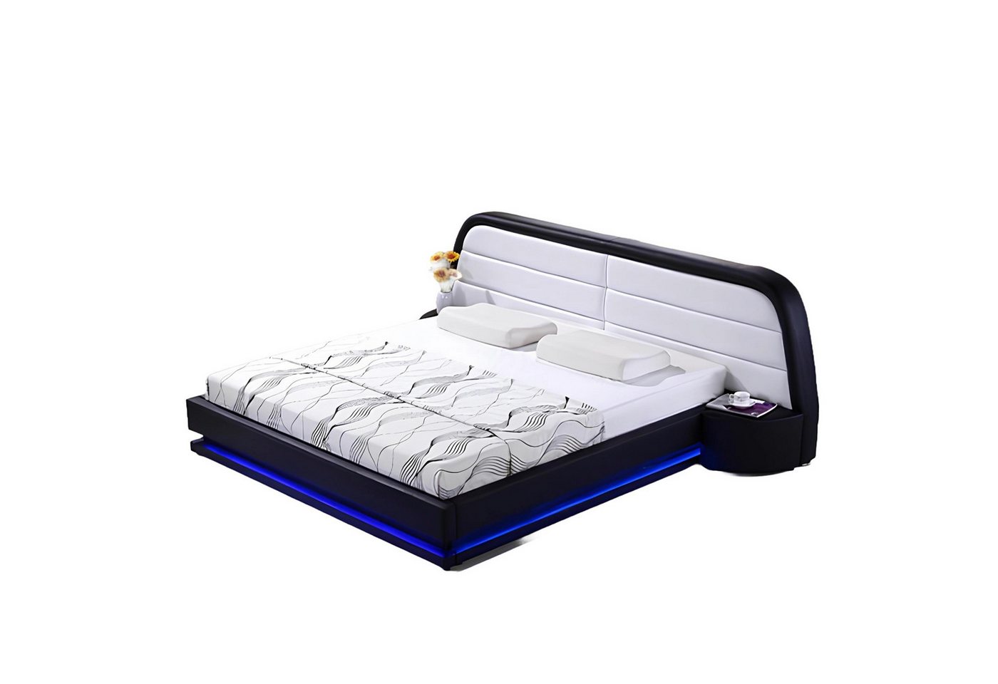 Xlmoebel Bett Zeitgemäßes Holzbett mit Bettrahmen und Lattenrost, Doppelbett mit (1-tlg., Bett), Hergestellt in Europa von Xlmoebel