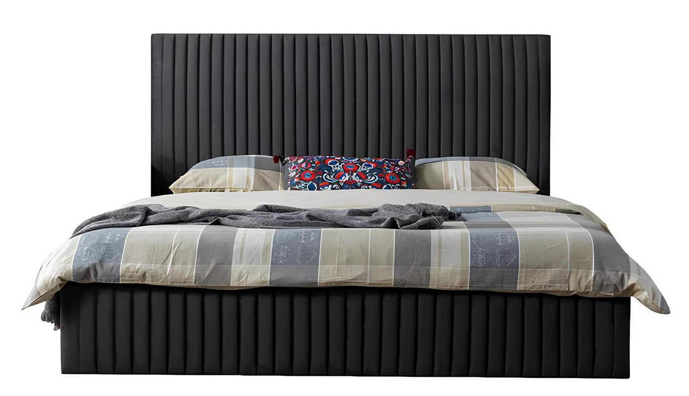 Xlmoebel Bett Zeitgemäßes Schlafsofa mit Bettgestell Doppelbett 180x200 in Schwarz (Bett), Hergestellt in Europa von Xlmoebel