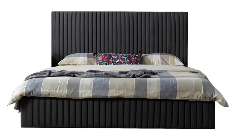 Xlmoebel Bett Zeitgemäßes Schlafsofa mit Bettgestell Doppelbett 180x200 in Schwarz (Bett), Hergestellt in Europa von Xlmoebel