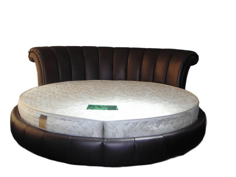 Xlmoebel Rundbett Rundes Polsterbett im Chesterfield-Design mit XXL-Größe (Bett B83), Hergestellt in Europa von Xlmoebel