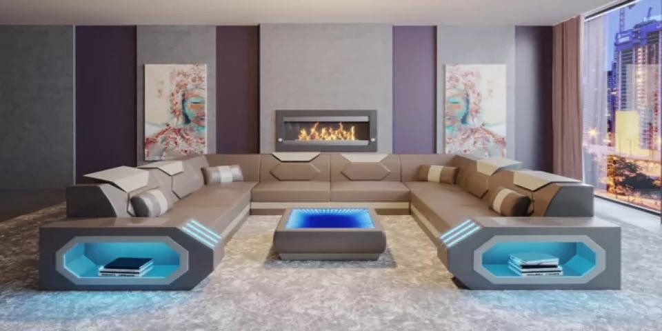 Xlmoebel Wohnlandschaft Neues Polstersofa für das Wohnzimmer im Designer-Stil, Hergestellt in Europa von Xlmoebel