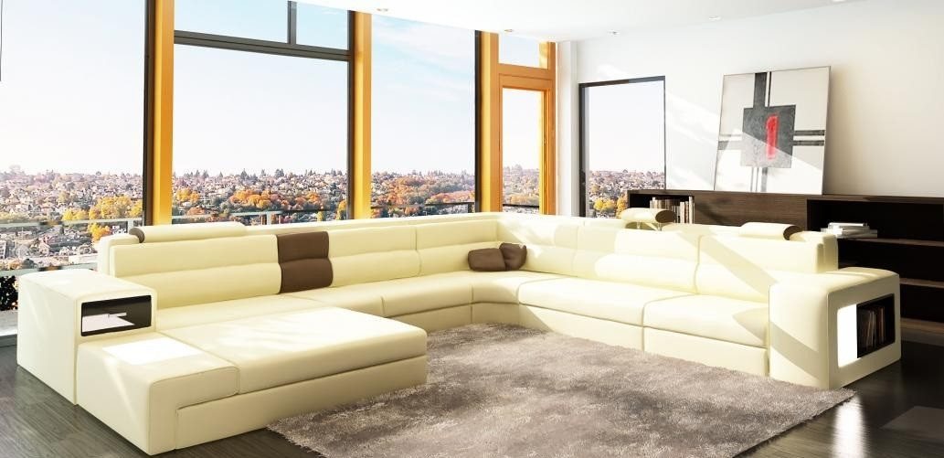 Xlmoebel Big-Sofa Sofa mit USB-Anschluss und Eckfunktion in edlem Design aus Leder, Hergestellt in Europa Xlmoebel Big-Sofa Sofa mit USB-Anschluss und Eckfunktion in edlem Design aus Leder, Hergestellt in Europa von Xlmoebel
