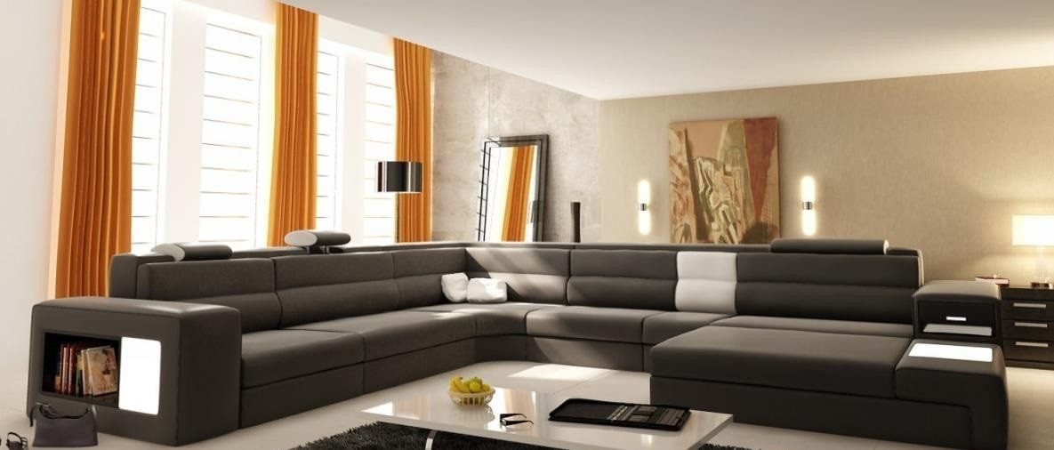 Xlmoebel Wohnlandschaft Sofa mit USB-Anschluss und Eckfunktion in edlem Design aus Leder, Hergestellt in Europa Xlmoebel Wohnlandschaft Sofa mit USB-Anschluss und Eckfunktion in edlem Design aus Leder, Hergestellt in Europa von Xlmoebel