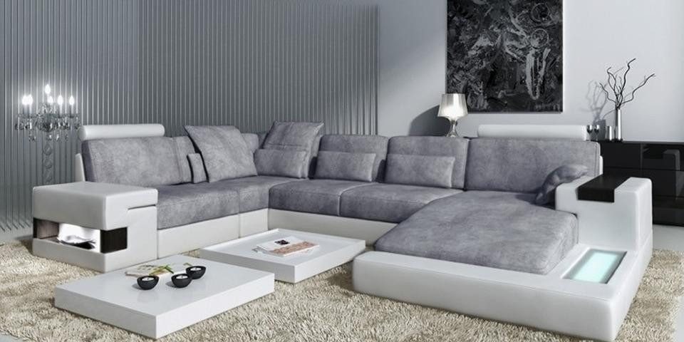 Xlmoebel Big-Sofa XXL Ecksofa mit USB-Anschluss in modernem Lederdesign, Hergestellt in Europa Xlmoebel Big-Sofa XXL Ecksofa mit USB-Anschluss in modernem Lederdesign, Hergestellt in Europa von Xlmoebel