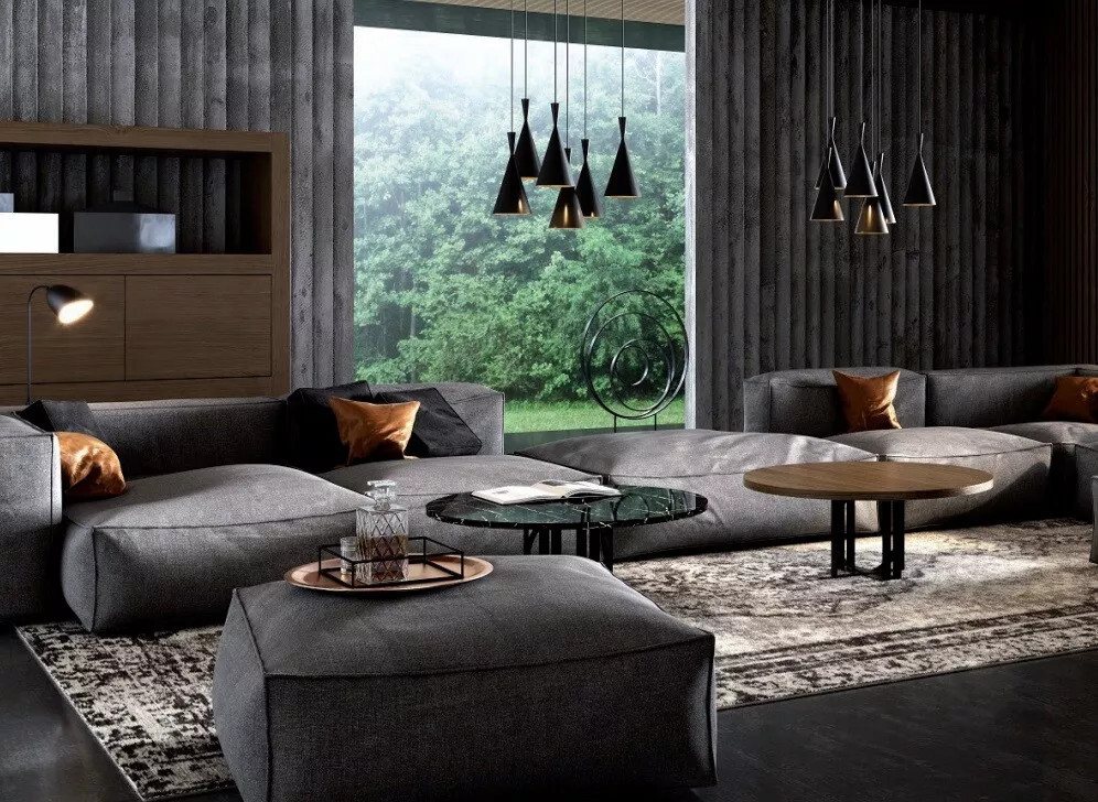 Xlmoebel Big-Sofa XXL Luxus Sofa Sitz Sofas Stoff Wohnzimmer Design Couchen Polster, 1 Teile, Hergestellt in Europa von Xlmoebel