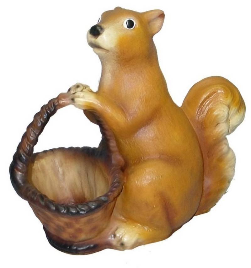 Xlmoebel Blumentopf Blumiger Tisch Vintage Design Vase Vasen Blumentopf Deko Korb (Eichhörnchen mit Korb), Hergestellt in Europa von Xlmoebel