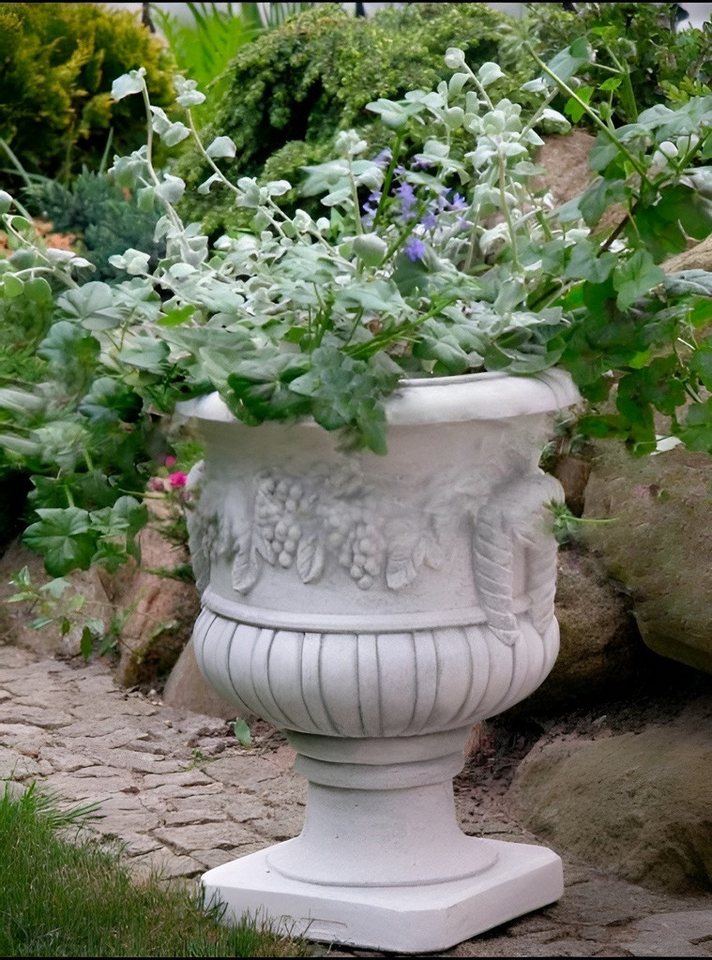 Xlmoebel Pflanzkübel Großer Beton-Blumentopf für Garten und Terrasse - Skulptur XXL S104017 (Artikel s104017), Hergestellt in Europa von Xlmoebel