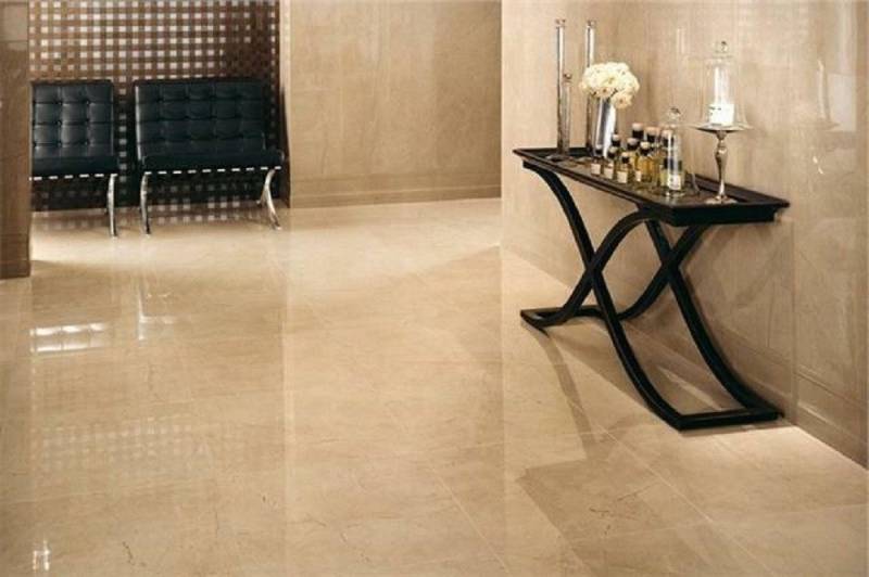 Xlmoebel Bodenfliese 60x60cm Marmor Bodenfliesen aus Naturstein Fliese Belag Belä 53m², Marmor, Beige, Marmor Beige, Hergestellt in Europa von Xlmoebel