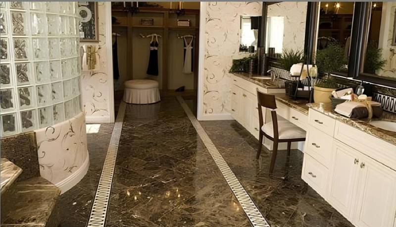 Xlmoebel Bodenfliese Dunkle Emperador-Fliesen 8 m² Naturstein Boden 30x30 cm, Marmor, Dark Emperador, Marmor Dark EmPerado 30 x 30cm 8m², Hergestellt in Europa von Xlmoebel