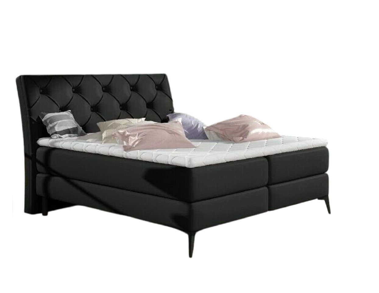 Xlmoebel Boxspringbett Chesterfield Bett Polsterbett Doppelbett Betten Big XXL Boxspring (1-St., Boxspringbett), Hergestellt in Europa von Xlmoebel