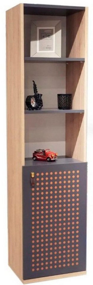 Xlmoebel Bücherregal Kinderzimmer Bücherschrank in hellem Braun - Jugendmöbel aus Holz, Hergestellt in Europa von Xlmoebel