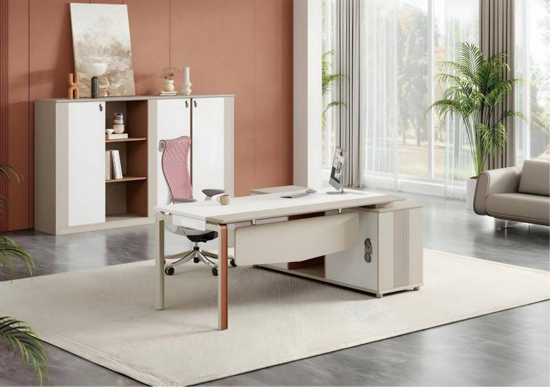 Xlmoebel Büromöbel-Set Designer Büroset Deluxe 2-teilig Schreibtisch Aktenschrank Büromöbel, (2tlg.Büroset (Schreibtisch + Aktenschrank), Hergestellt in Europa von Xlmoebel