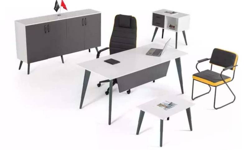 Xlmoebel Büro-Set Möbel-Set: Schreibtisch + Couchtisch + Aktenschrank + Büroschrank, (4-tlg., Set 4 tlg (Schreibtisch + Couchtisch + Aktenschrank + Büroschrank), Hergestellt in Europa von Xlmoebel
