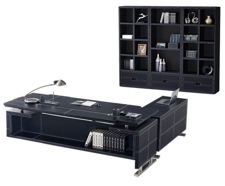 Xlmoebel Büromöbel-Set Set Eckschreibtisch und Aktenschrank in Luxusdesign für das Büro, (Eckschreibtisch + Aktenschrank), Hergestellt in Europa von Xlmoebel