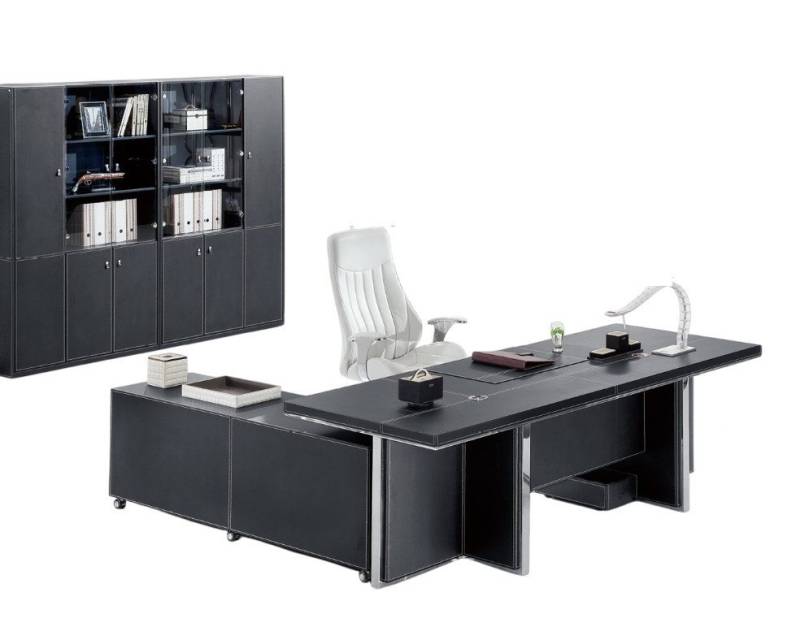 Xlmoebel Büromöbel-Set Set für das Büro des Chefs: Schreibtisch und Aktenschrank für die, (Eckschreibtisch + Aktenschrank), Hergestellt in Europa von Xlmoebel