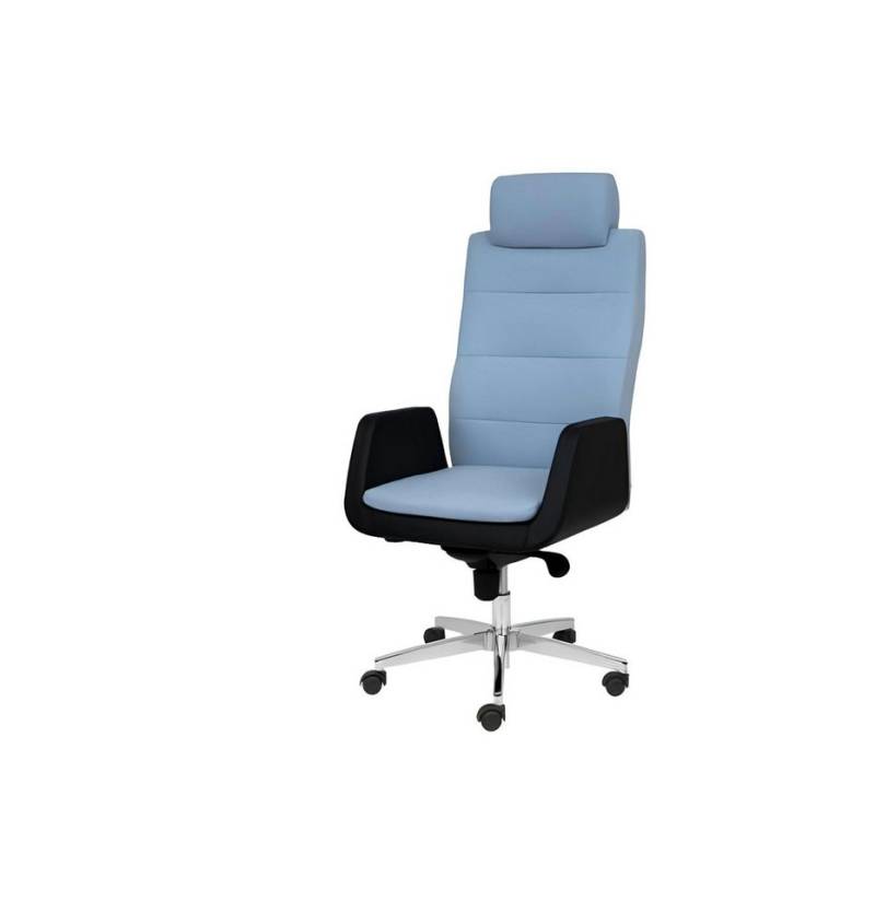 Xlmoebel Bürostuhl Luxuriöser Designer-Drehstuhl in Blau-Schwarz für das Büro - (1 St), Hergestellt in Europa von Xlmoebel