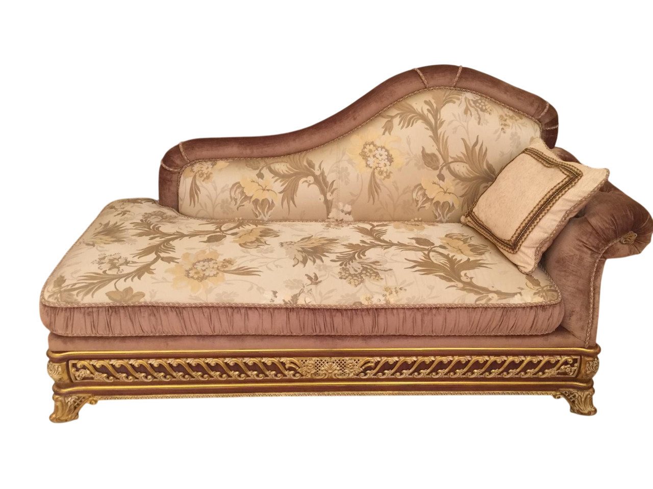 Xlmoebel Chaiselongue Barock Rokoko Couch mit antikem Stil und Textil Chaiselongue Liege, Hergestellt in Europa Xlmoebel Chaiselongue Barock Rokoko Couch mit antikem Stil und Textil Chaiselongue Liege, Hergestellt in Europa von Xlmoebel