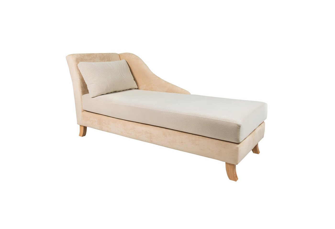 Xlmoebel Chaiselongue Neues Stoffsofa mit Liegefunktion und entspanntem Club-Stil, Hergestellt in Europa von Xlmoebel