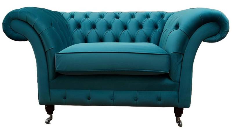 Xlmoebel Chesterfield-Sessel Chesterfield Einzelsitz Fernsehsessel Sofa Stoffbezug Polstermöbel, Hergestellt in Europa von Xlmoebel