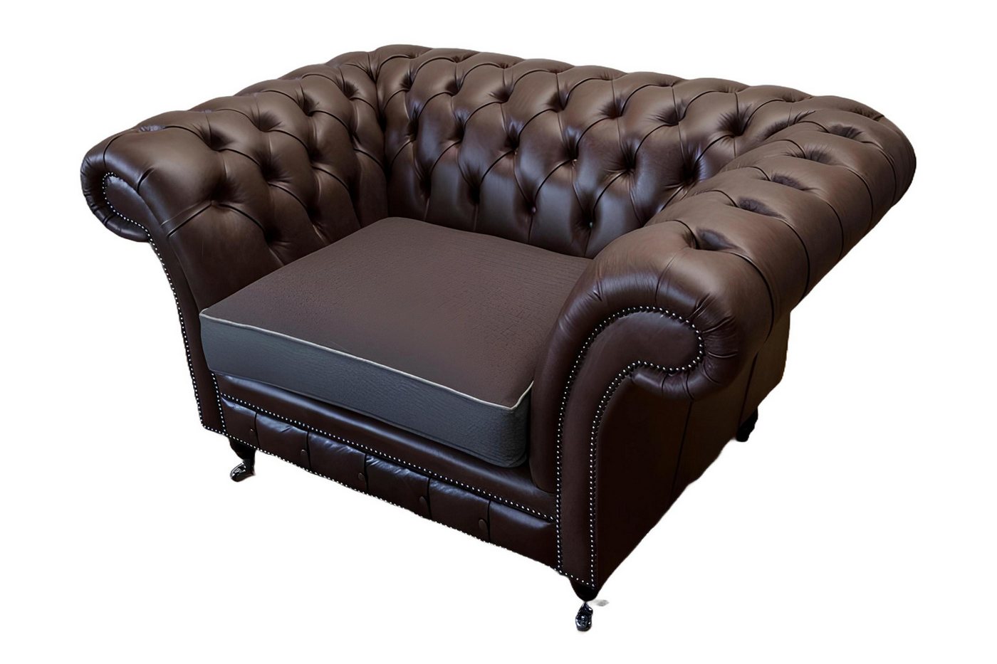 Xlmoebel Chesterfield-Sessel Ein luxuriöser Einzelsitzer-Couchen mit Chesterfield-Design, (Sessel (1 Sitzer), Hergestellt in Europa von Xlmoebel