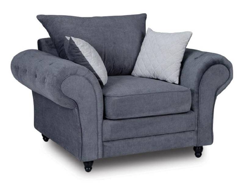 Xlmoebel Chesterfield-Sessel Einzelsitzer Chesterfield Fernsehsessel in Samt-Optik (Sessel), Hergestellt in Europa von Xlmoebel