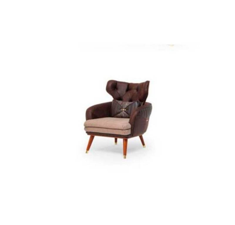 Xlmoebel Chesterfield-Sessel Einzelsofa Sitzmöbel Ohrensessel Relaxsessel Fernsehmöbel, Hergestellt in Europa von Xlmoebel