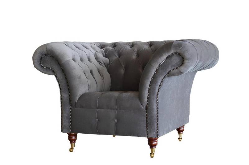 Xlmoebel Chesterfield-Sessel Metallischer Design-Loungesessel Clubstuhl Sitz für entspanntes (1-St., Sessel), Hergestellt in Europa von Xlmoebel
