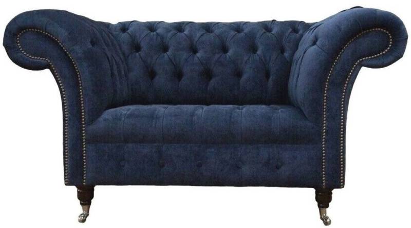 Xlmoebel Chesterfield-Sessel Designer Sessel im Chesterfield-Stil, 1,5-Sitzer mit Stoffbezug (1,5 Sitzer), Hergestellt in Europa von Xlmoebel