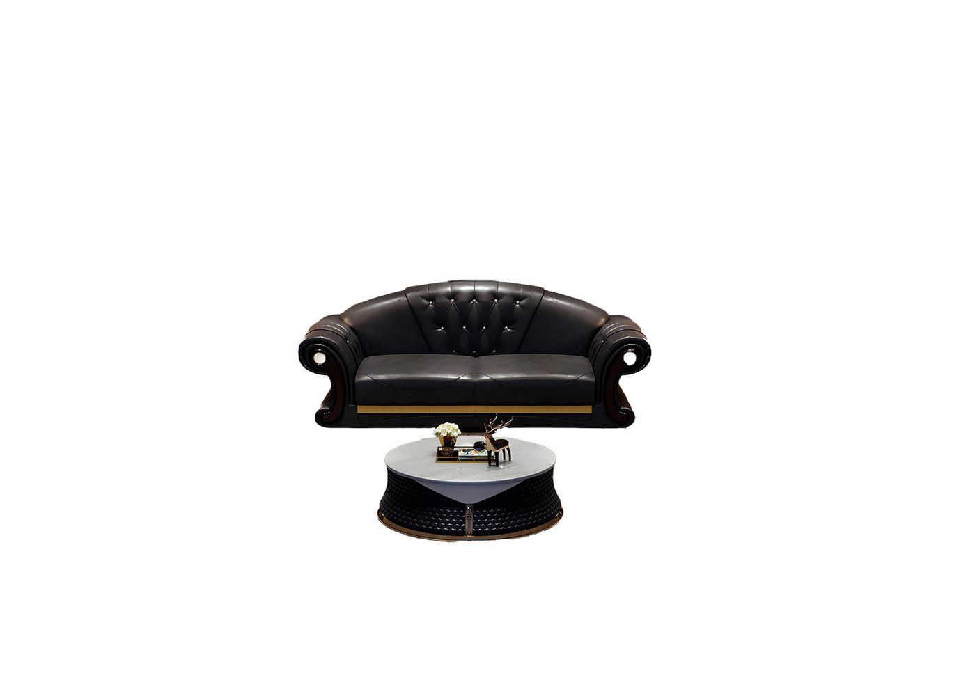Xlmoebel Chesterfield-Sofa Chesterfield Wohnzimmermöbel Set mit Sofa 6-teilig Sitzkissen, Hergestellt in Europa Xlmoebel Chesterfield-Sofa Chesterfield Wohnzimmermöbel Set mit Sofa 6-teilig Sitzkissen, Hergestellt in Europa von Xlmoebel