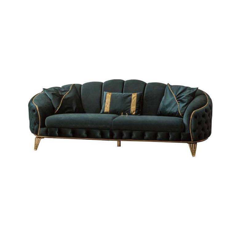 Xlmoebel Chesterfield-Sofa Chesterfield Zweisitzer und Dreisitzer Polstersofa aus Textilstoff., 2 Teile, Hergestellt in Europa von Xlmoebel
